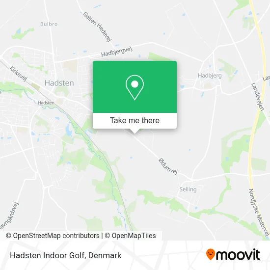 Hadsten Indoor Golf map