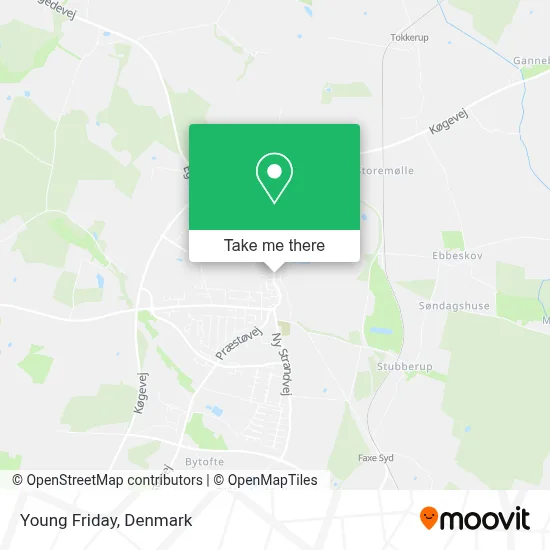 Young Friday map