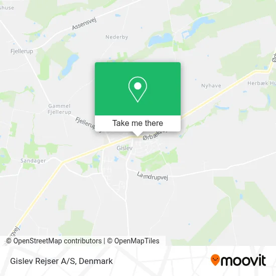 Gislev Rejser A/S map