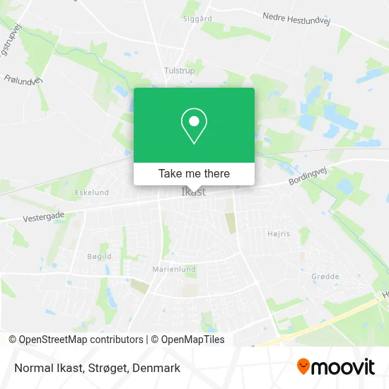 Normal Ikast, Strøget map