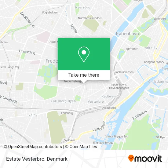 Estate Vesterbro map