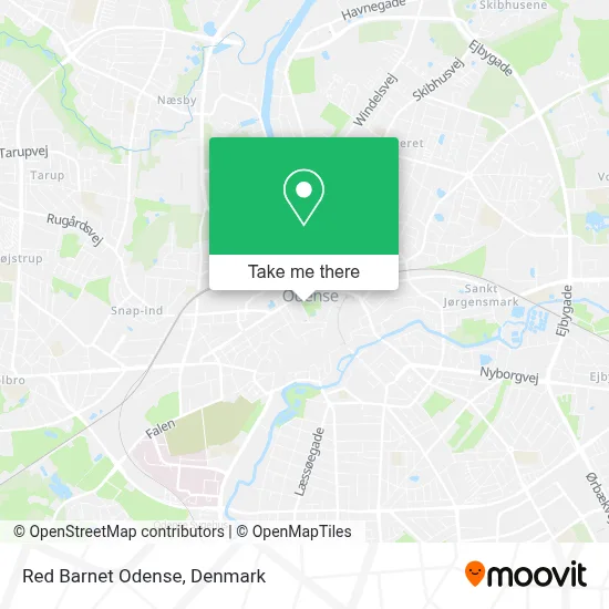 Red Barnet Odense map