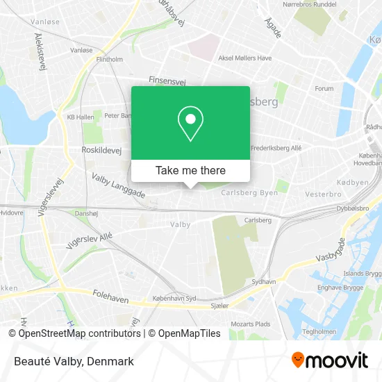 Beauté Valby map