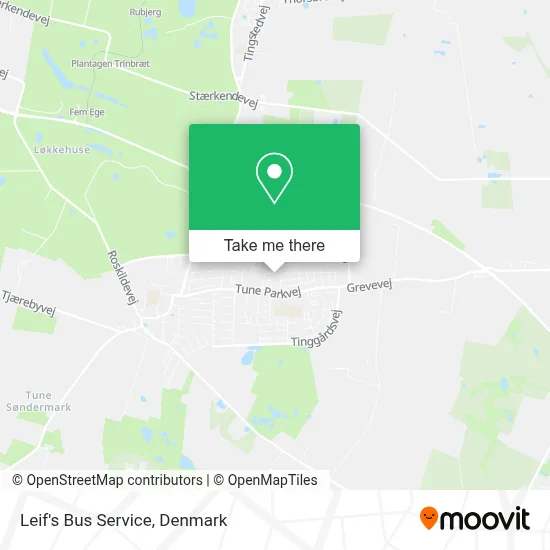 Leif's Bus Service map