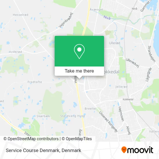 Service Course Denmark map