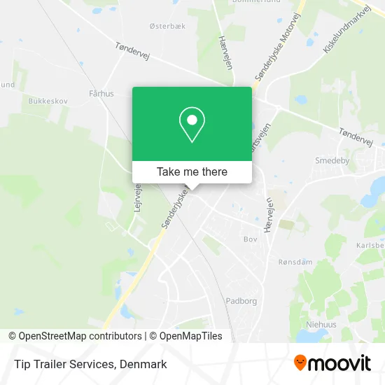 Tip Trailer Services map