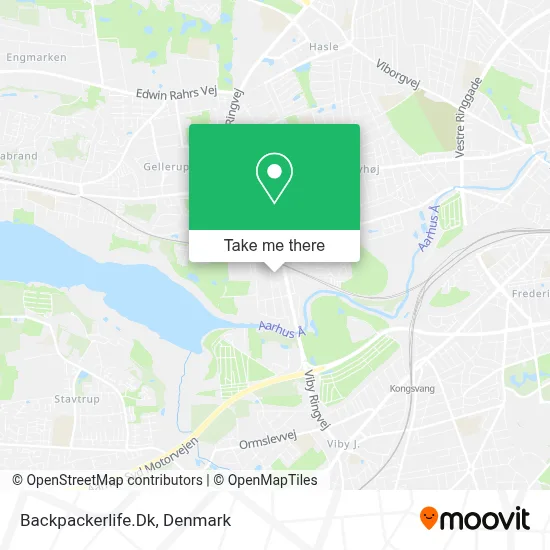 Backpackerlife.Dk map