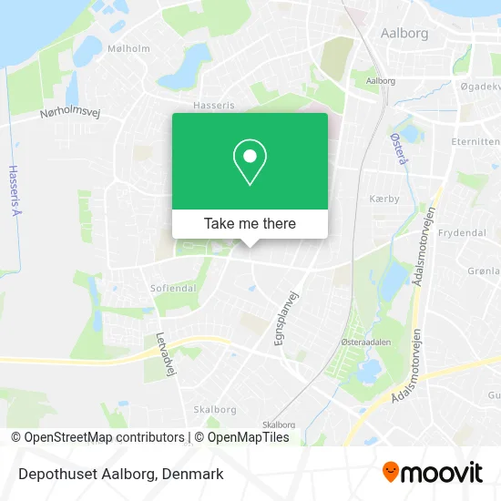 Depothuset Aalborg map