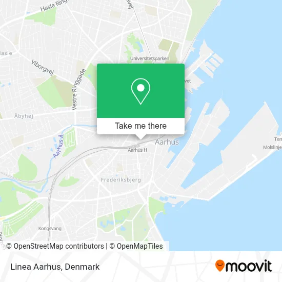 Linea Aarhus map