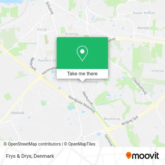 Frys & Drys map