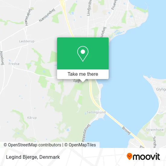 Legind Bjerge map