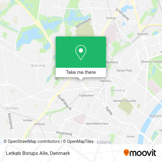 Letkøb Borups Alle map