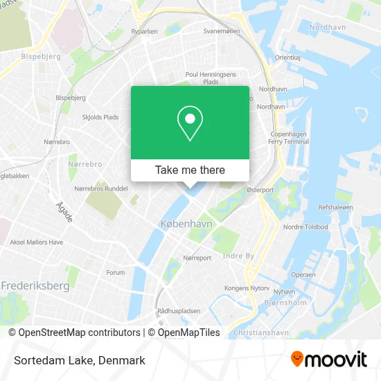 Sortedam Lake map