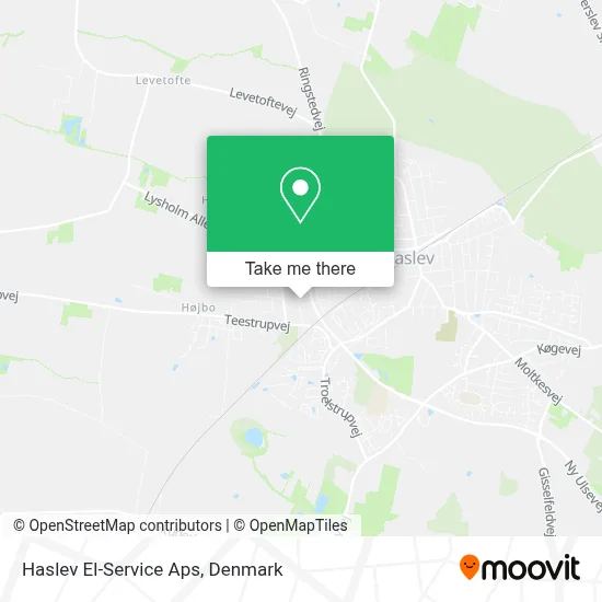 Haslev El-Service Aps map