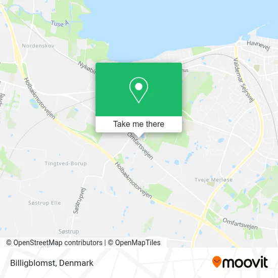 Billigblomst map