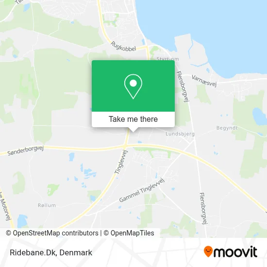 Ridebane.Dk map