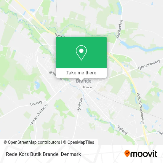 Røde Kors Butik Brande map