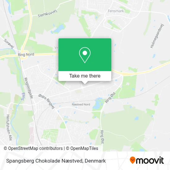 Spangsberg Chokolade Næstved map
