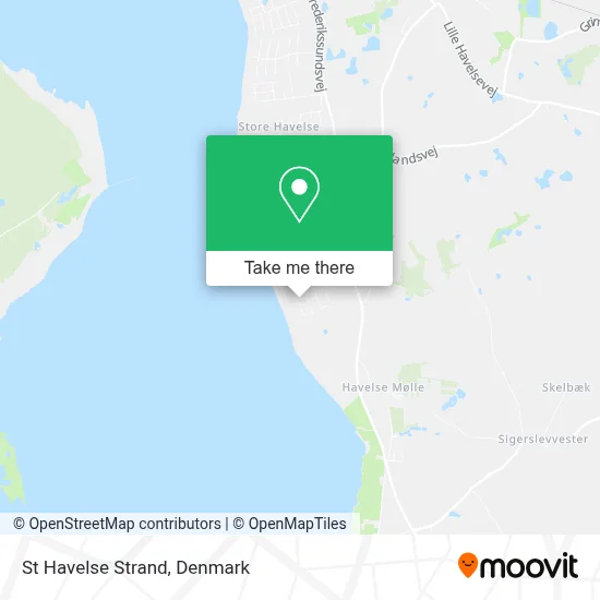 St Havelse Strand map