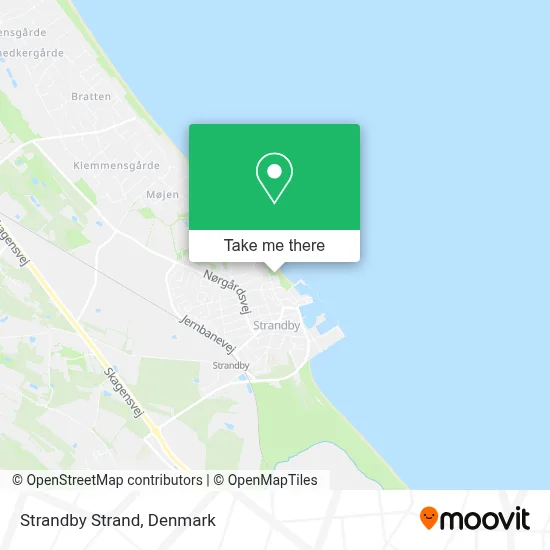 Strandby Strand map