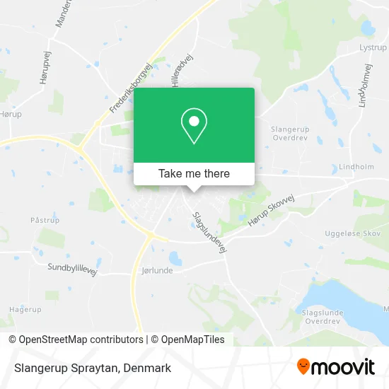 Slangerup Spraytan map