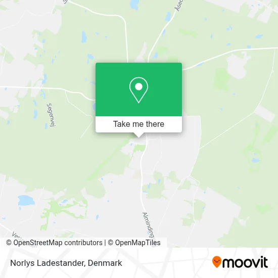 Norlys Ladestander map