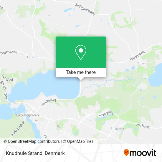 Knudhule Strand map