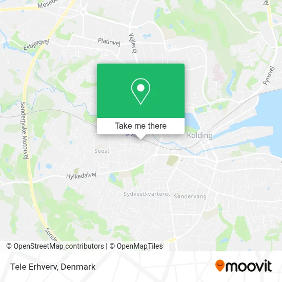 Tele Erhverv map