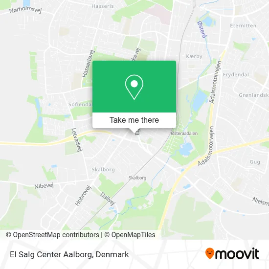 El Salg Center Aalborg map