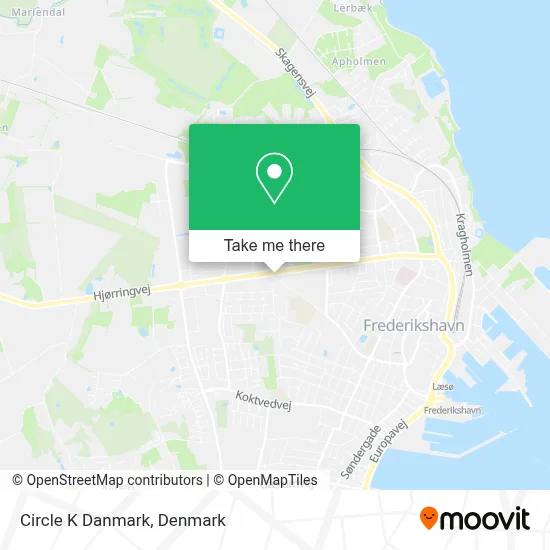 Circle K Danmark map