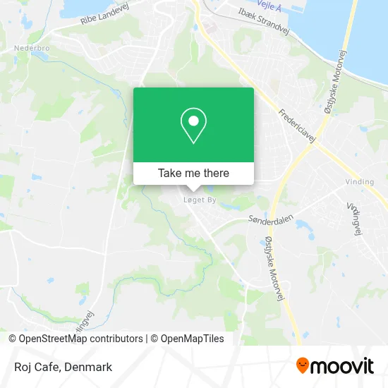 Roj Cafe map
