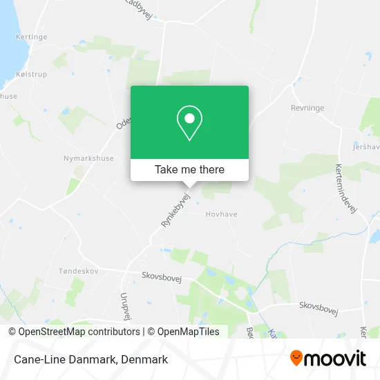 Cane-Line Danmark map