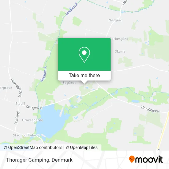 Thorager Camping map