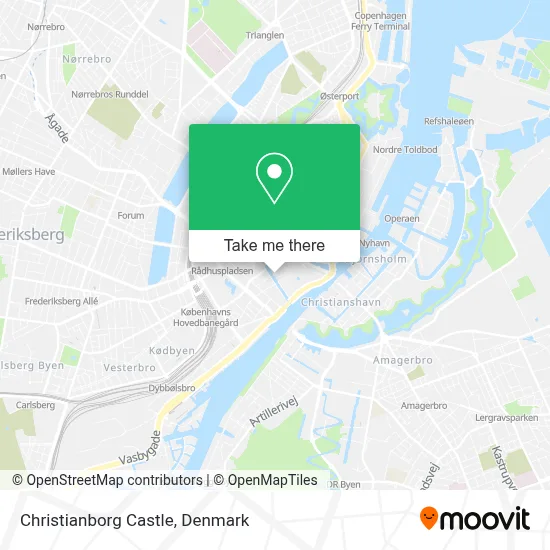 Christianborg Castle map