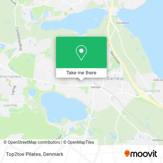 Top2toe Pilates map