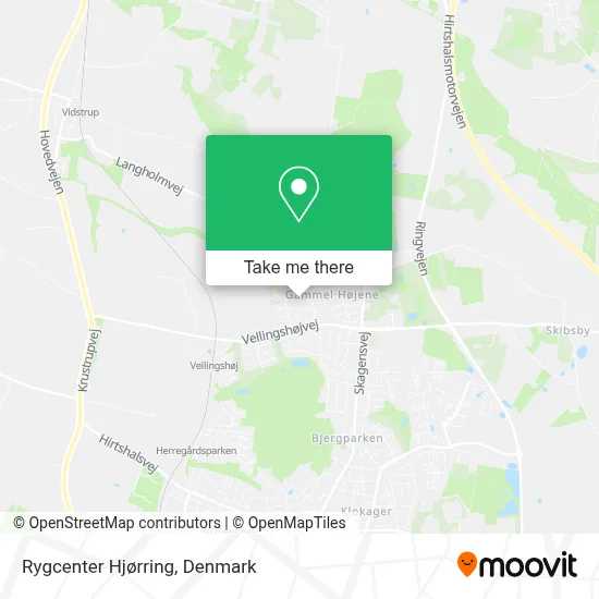 Rygcenter Hjørring map