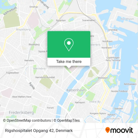 Rigshospitalet Opgang 42 map