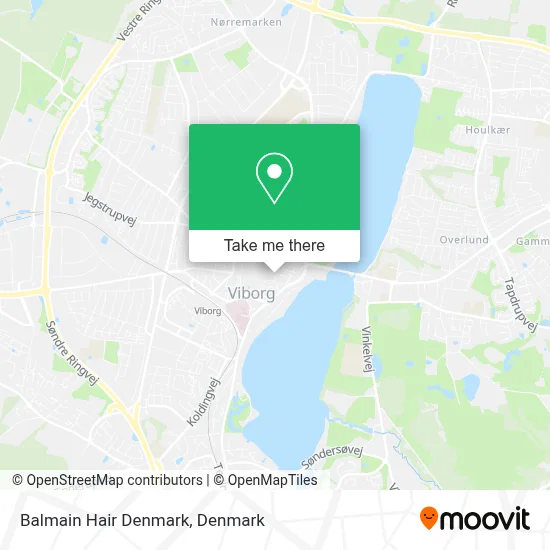 Balmain Hair Denmark map
