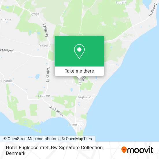Hotel Fuglsocentret, Bw Signature Collection map
