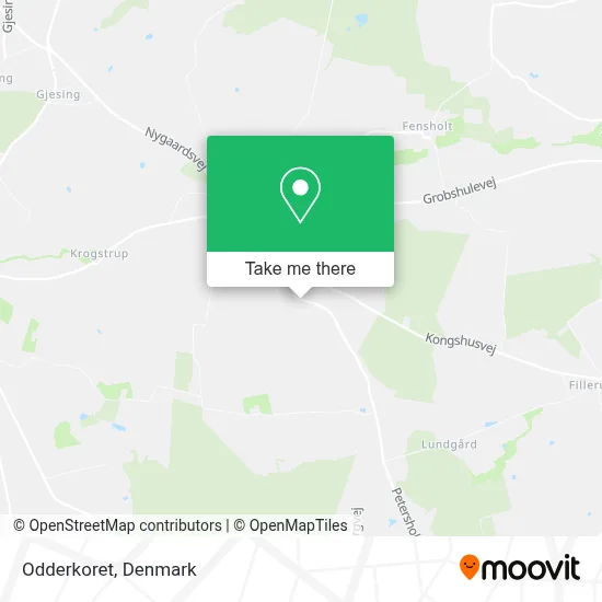 Odderkoret map
