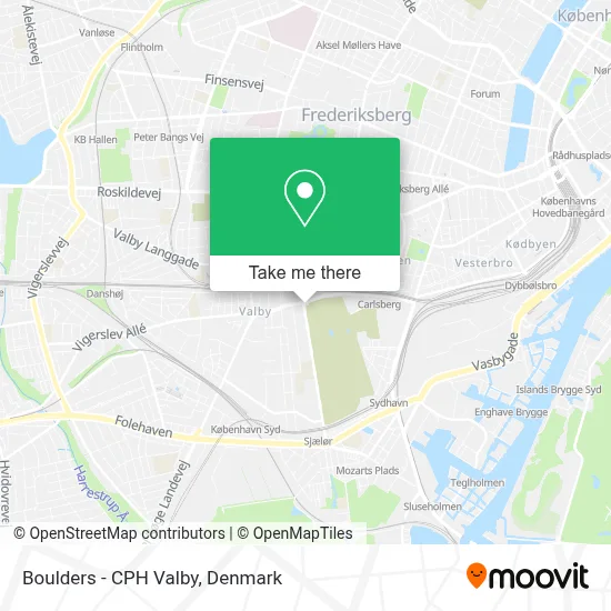 Boulders - CPH Valby map