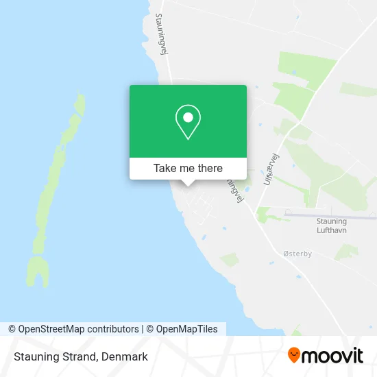 Stauning Strand map