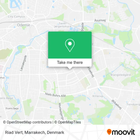 Riad Vert, Marrakech map