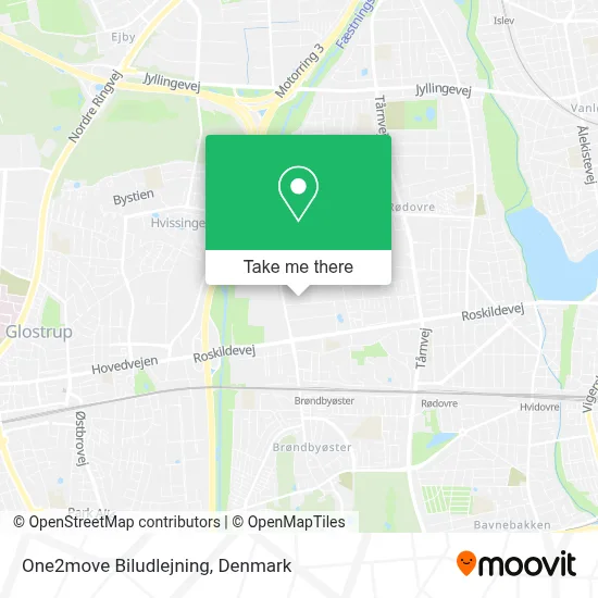 One2move Biludlejning map