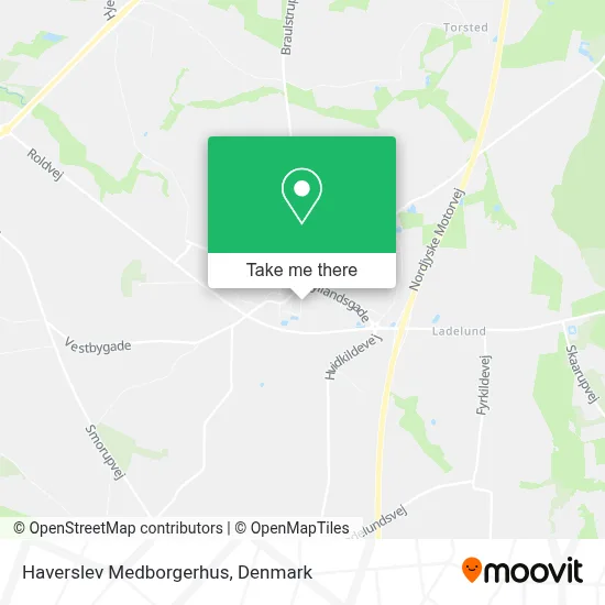 Haverslev Medborgerhus map