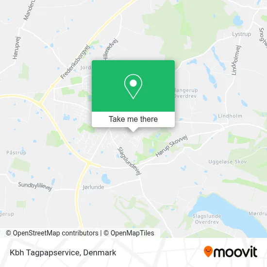 Kbh Tagpapservice map