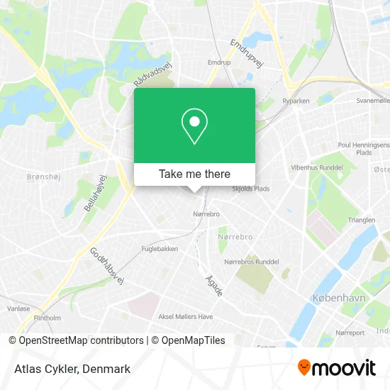 Atlas Cykler map