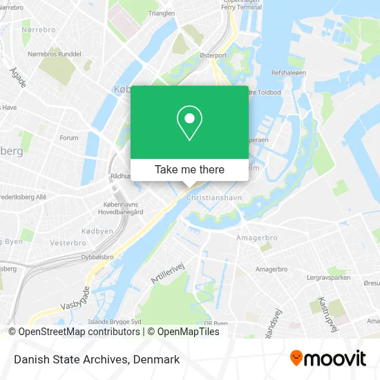 Danish State Archives map