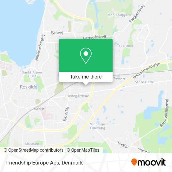 Friendship Europe Aps map