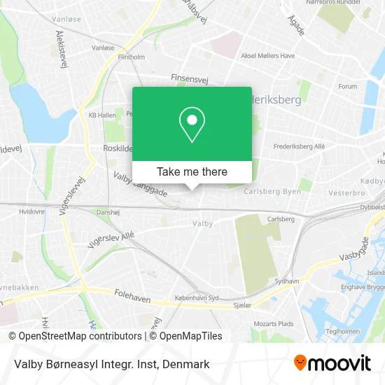 Valby Børneasyl Integr. Inst map